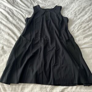 Black athleta match point tennis dress sz L